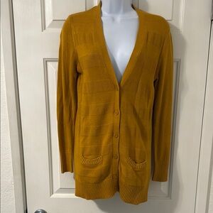 Banana Republic Ochre Cardigan Sweater